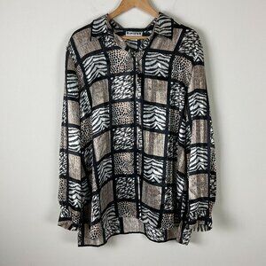 2/$30 Joan Leslie Button Down Shirt Size 18